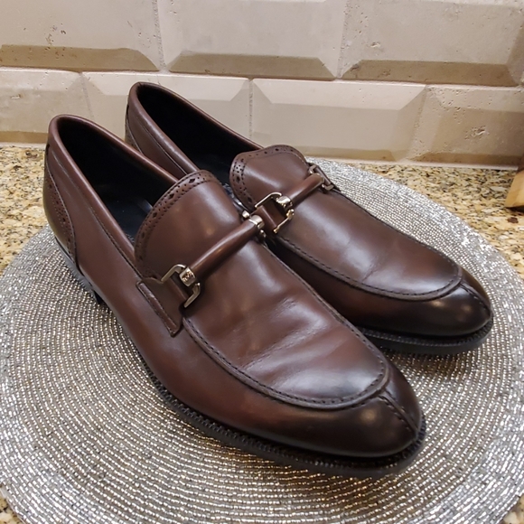 SOLD!! ERMENEGILDO ZEGNA Brown Loafers - Size 6 1/2 - Picture 1 of 8